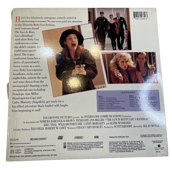The Gun in Betty Lous Handbag Comedy Mystery Laserdisc 1992 u  Penelope Ann Mill - Picture 2 of 2